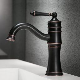 Rea Vintage Old Black bateria umywalkowa stojąca czarna REA-B0226