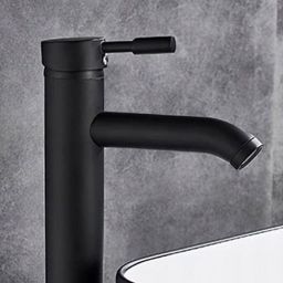 Rea Graf Black bateria umywalkowa stojąca czarna REA-B8665