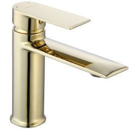 Rea Veneta bateria umywalkowa stojąca złota REA-B6417