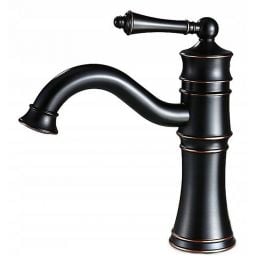 Rea Vintage Old Black bateria umywalkowa stojąca czarna REA-B0226