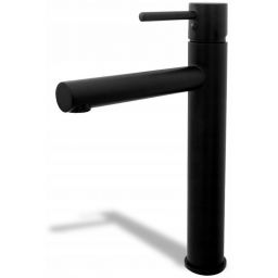 Rea Tess bateria umywalkowa stojąca wysoka czarna REA-B0229