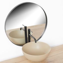 Rea Lugano bateria umywalkowa stojąca czarna REA-B5001