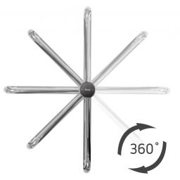 Rea Lugano bateria umywalkowa stojąca czarna REA-B5001