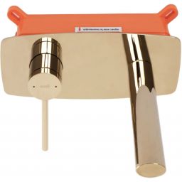 Rea Oval bateria umywalkowa podtynkowa złota REA-B5125