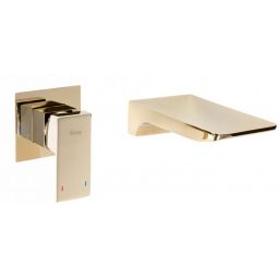 Rea Mason bateria umywalkowa podtynkowa złota REA-B5150