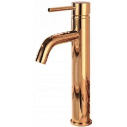 Rea Lungo Rose Gold bateria umywalkowa stojąca wysoka różowe złoto REA-B6321