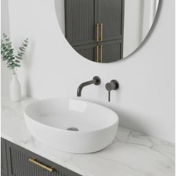 Rea Lungo bateria umywalkowa podtynkowa tytan REA-B6383