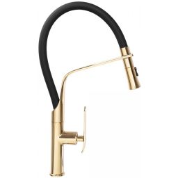 Rea Castor bateria kuchenna stojąca czarna-złoto/stare złoto REA-B6936