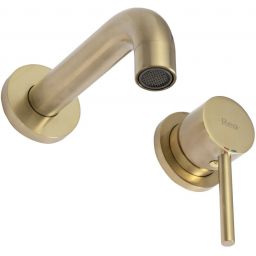 Rea Lungo L. bateria umywalkowa podtynkowa jasnozłoty szczotkowany REA-B8652