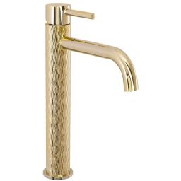 Rea Lungo Art bateria umywalkowa stojąca złota REA-B8821