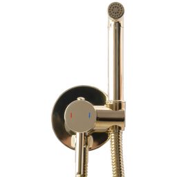 Rea Loop Light Gold bateria bidetowa podtynkowa złoty połysk REA-B8979