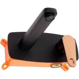 Rea Mild bateria umywalkowa podtynkowa czarny/różowe złoto REA-B9142