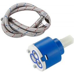 Rea Bloom bateria umywalkowa stojąca chrom-biała REA-B9917