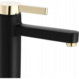 Rea Polo bateria umywalkowa stojąca czarna-złota REA-B9978