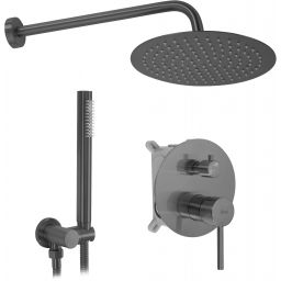 Rea Lungo zestaw prysznicowy podtynkowy tytan REA-P6363