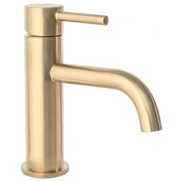 Rea Lungo L. Gold bateria umywalkowa stojąca złoty szczotkowany REA-B4527