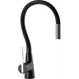 Rea Icon bateria kuchenna stojąca czarny/jasnozłoty REA-B5682