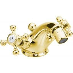 Sapho Antea bateria bidetowa stojąca złoty błyszczący 3185