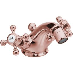 Sapho Antea bateria bidetowa stojąca różowe złoto 3187