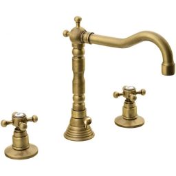 Sapho Antea bateria umywalkowa stojąca 3-otworowa brąz 3226