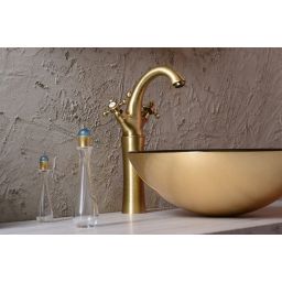 Sapho Antea bateria umywalkowa stojąca wysoka brąz 3276L