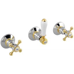 Sapho Antea bateria prysznicowa podtynkowa chrom/złoto SET305-102