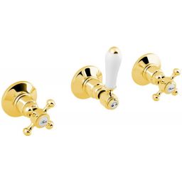 Sapho Antea bateria prysznicowa podtynkowa złoty błyszczący SET305-105