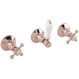 Sapho Antea bateria prysznicowa podtynkowa różowe złoto SET305-107