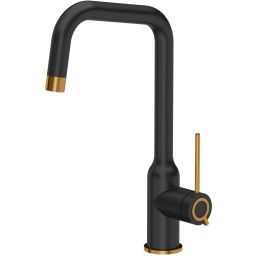 Quadron Natalie Q Line bateria kuchenna stojąca czarna-miedź 3523501_BLMPVDC1