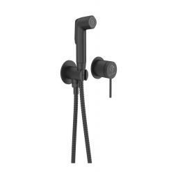 Sea-Horse Ove Black+Black Stick bateria bidetowa z zestawem prysznicowym podtynkowa czarna BJV308/1B-SB2
