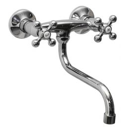 Sea-Horse Retro bateria umywalkowa ścienna chrom BJA901