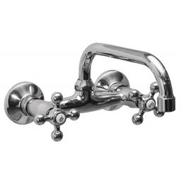 Sea-Horse Retro bateria umywalkowa ścienna chrom BJA902