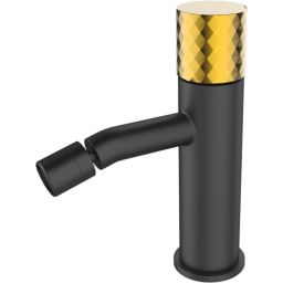 Sea-Horse Ove Black+Gold bateria bidetowa stojąca czarny/złoty BJV308B-R1
