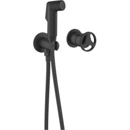 Sea-Horse Loftea Black bateria bidetowa podtynkowa z zestawem higienicznym czarny mat BJV408/1B