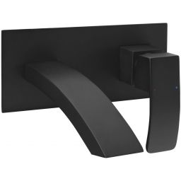 Sapho Ginko bateria umywalkowa podtynkowa czarny mat 1101-07B