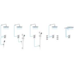 Sapho Ginko bateria wannowo-prysznicowa podtynkowa chrom 1101-42