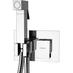Sapho Latus bateria bidetowa z zestawem prysznicowym podtynkowa chrom 1102-07