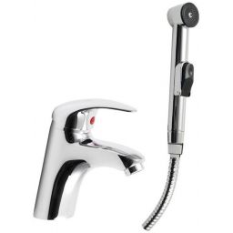 Sapho bateria umywalkowa ze słuchawką typu Bidetta chrom 1209-05