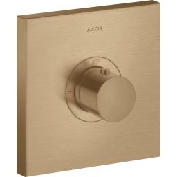 Axor ShowerSelect Square bateria prysznicowa podtynkowa termostatyczna brąz szczotkowany 36718140