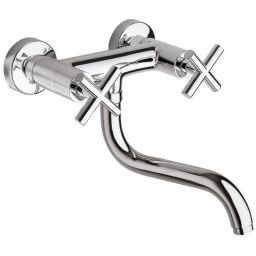 Sapho Axia bateria umywalkowa ścienna chrom 506S