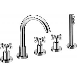 Sapho Axia bateria wannowo-prysznicowa 5-otworowa chrom 532