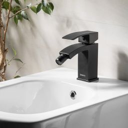 Sapho Ginko bateria bidetowa stojąca czarny mat 1101-03B