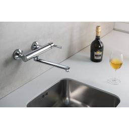 Sapho Espada bateria kuchenna ścienna chrom ES15