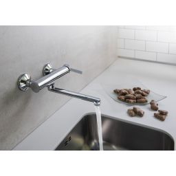 Sapho Espada bateria kuchenna ścienna chrom ES15