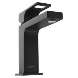 Sapho Forata bateria umywalkowa stojąca czarny mat FT002/15