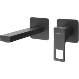 Sapho Forata bateria umywalkowa podtynkowa czarny mat FT018/15