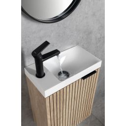 Sapho Kai bateria umywalkowa stojąca czarny mat KA02/15