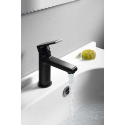 Sapho Kai bateria umywalkowa stojąca czarny mat KA02/15