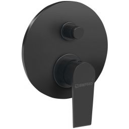 Sapho Kai bateria wannowo-prysznicowa podtynkowa czarny mat KA42/15