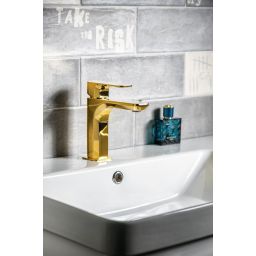 Sapho Spy bateria umywalkowa stojąca złoty PY02/17